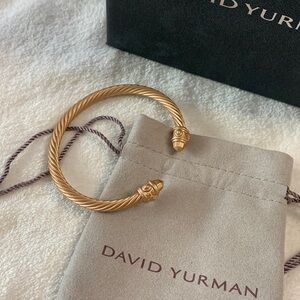 David Yurman Renaissance Classic Cable Bracelet Sand Aluminum